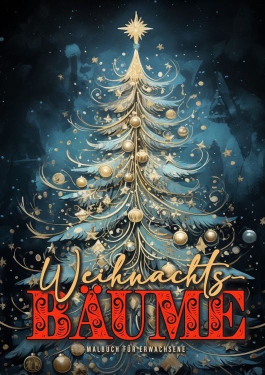Produktbild: Weihnachtsbäume Malbuch für Erwachsene