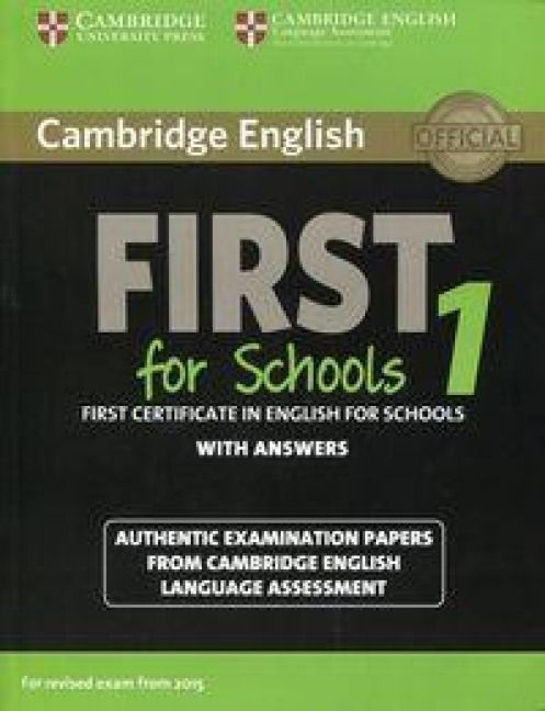 Produktbild: Cambridge English First 1 for Schools for Revised Exam from 2015 Student's Book with Answers