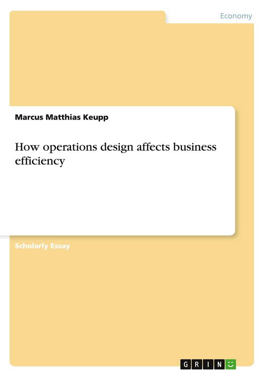 Produktbild: How operations design affects business efficiency