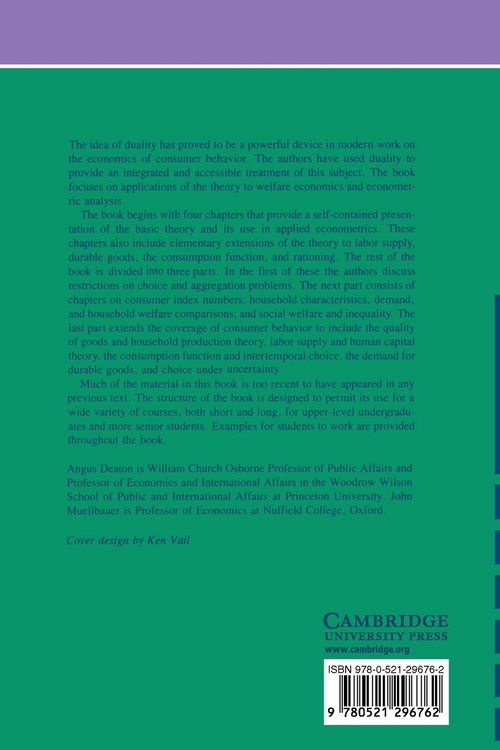 Produktbild: Economics and Consumer Behavior