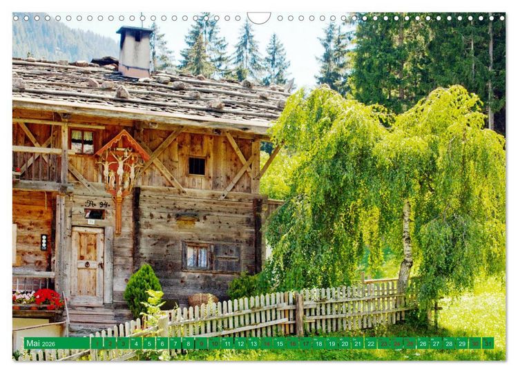Produktbild: Ultental Wundersch&ouml;ne alte Bauernh&auml;user (Wandkalender 2026 DIN A3 quer), CALVENDO Monatskalender