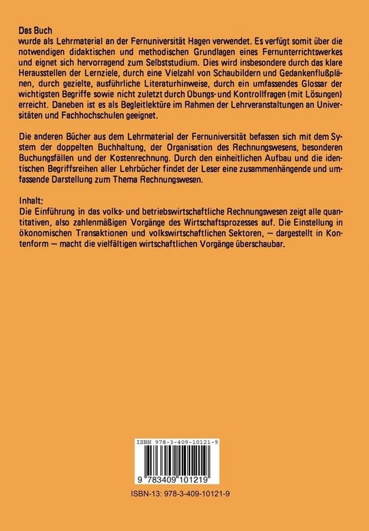 Produktbild: Volks- und betriebswirtschaftliches Rechnungswesen