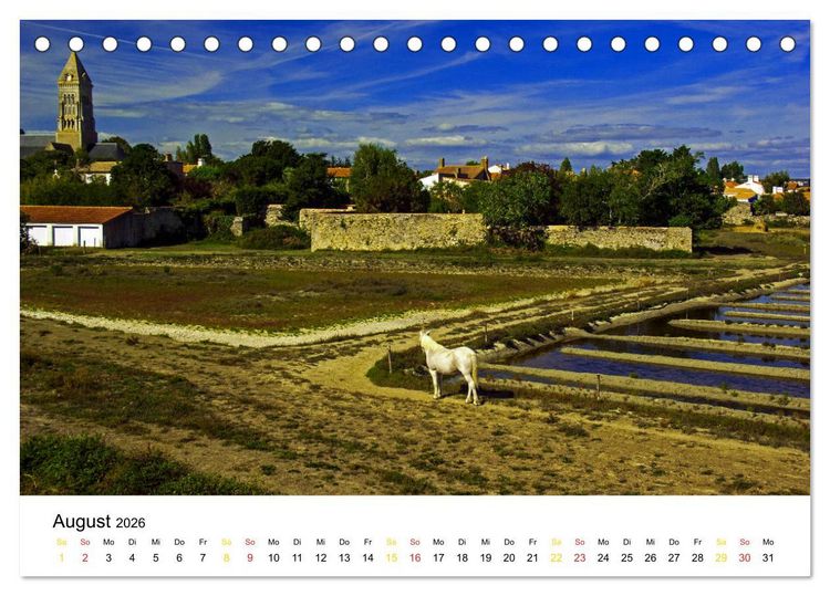 Produktbild: Vend&eacute;e Aus dem Meer steigender Himmel Frankreichs (Tischkalender 2026 DIN A5 quer), CALVENDO Monatskalender