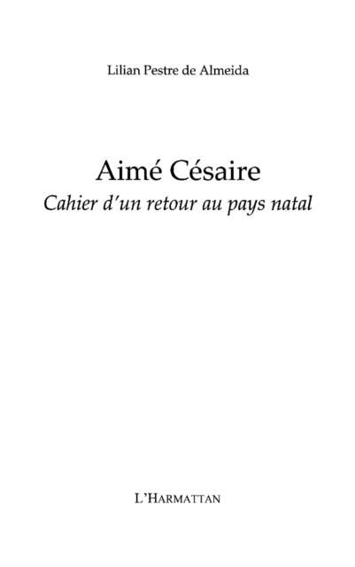 Produktbild: Aime cesaire - cahier d'un retour au pays natal