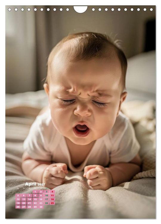 Produktbild: Gl&uuml;ckliche Babys (Wandkalender 2027 DIN A4 hoch), CALVENDO Monatskalender