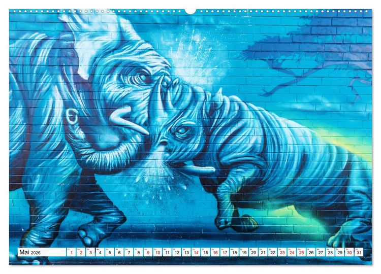 Produktbild: Kunst der Strasse (Wandkalender 2026 DIN A2 quer), CALVENDO Monatskalender