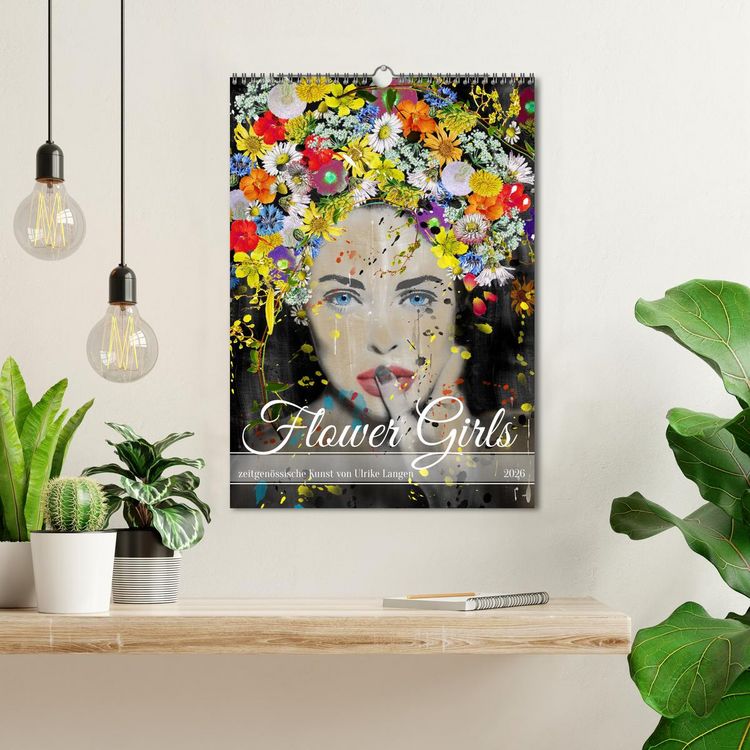 Produktbild: FLOWER GIRLS (Wandkalender 2026 DIN A3 hoch), CALVENDO Monatskalender