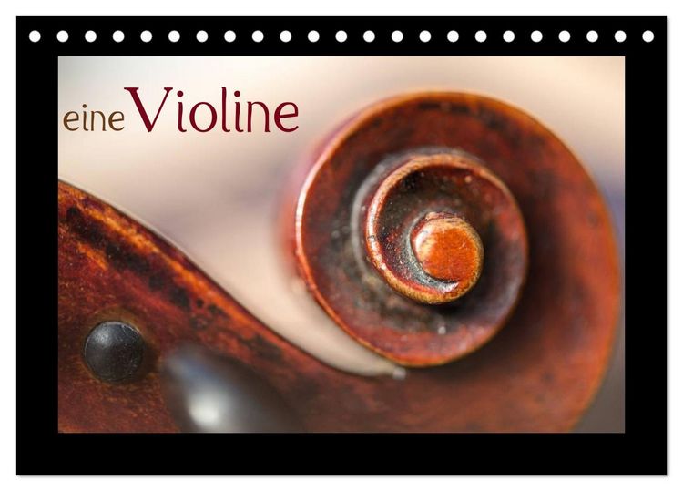 Produktbild: eine Violine (Tischkalender 2026 DIN A5 quer), CALVENDO Monatskalender