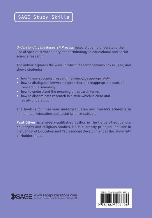Produktbild: Understanding the Research Process