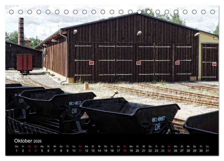 Produktbild: Waldeisenbahn Bad Muskau (Tischkalender 2026 DIN A5 quer), CALVENDO Monatskalender