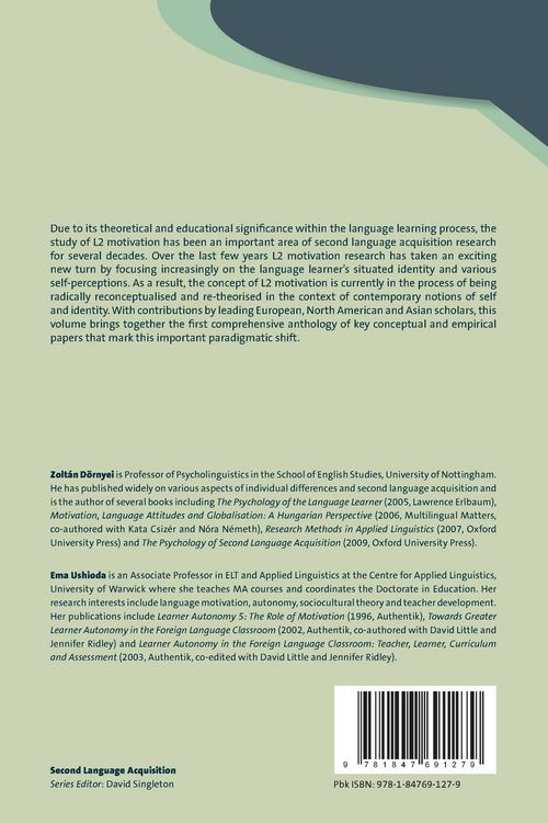 Produktbild: Motivation, Language Identity and the L2 Self