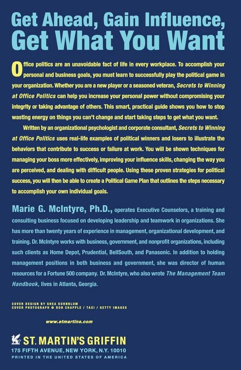 Produktbild: Secrets to Winning at Office Politics