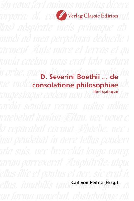 Produktbild: D. Severini Boethii ... de consolatione philosophiae