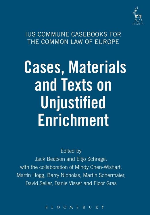 Produktbild: Cases, Materials and Texts on Unjustified Enrichment