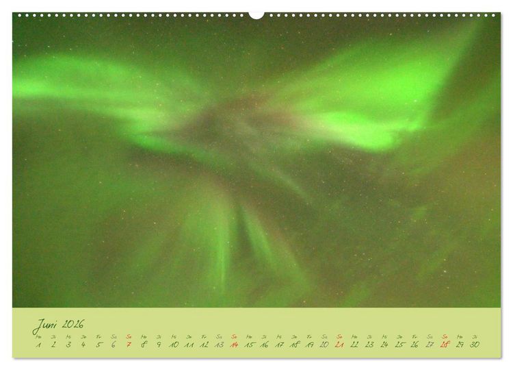 Produktbild: Nordlicht-Zauber auf den Lofoten. Aurora borealis (Wandkalender 2026 DIN A2 quer), CALVENDO Monatskalender