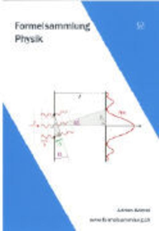 Produktbild: Formelsammlung in Physik