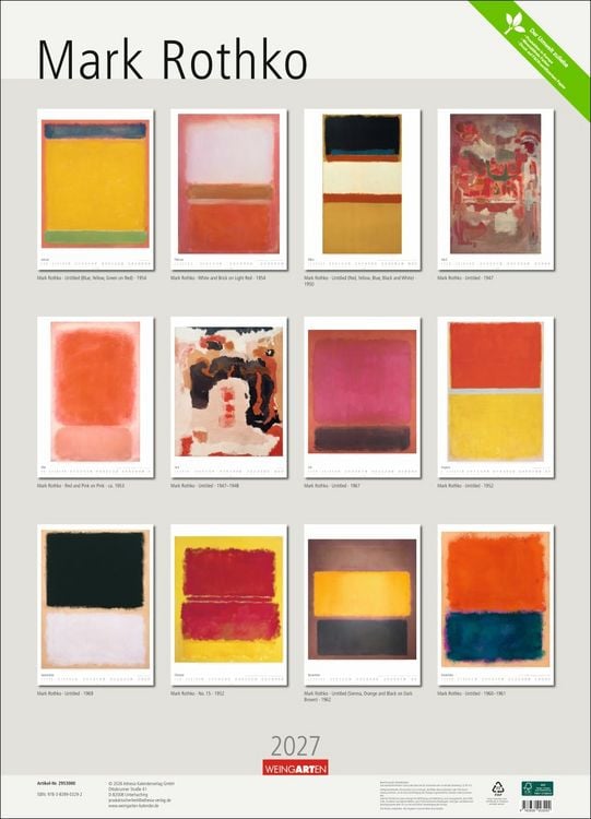 Produktbild: Mark Rothko Kalender 2027