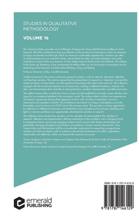 Produktbild: Emotion and the Researcher