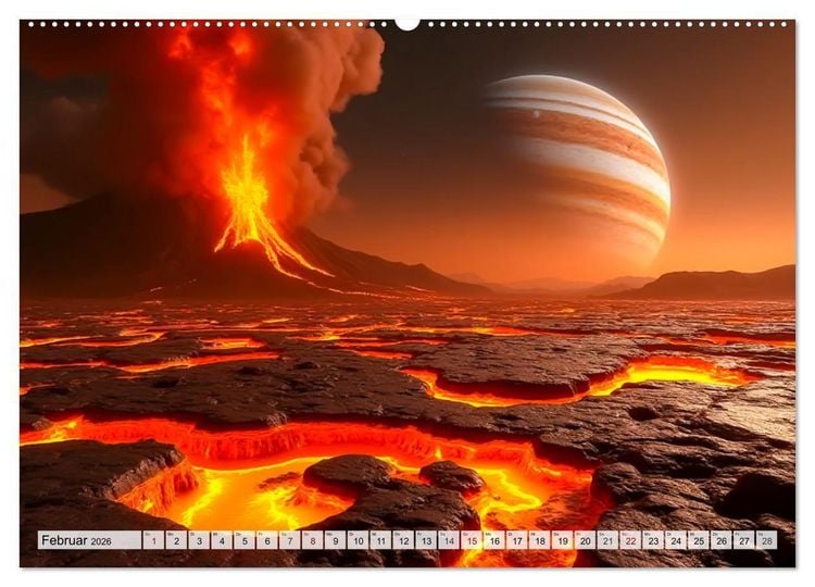 Produktbild: Kosmische Landschaften - Jenseits der Erde (Wandkalender 2026 DIN A2 quer), CALVENDO Monatskalender