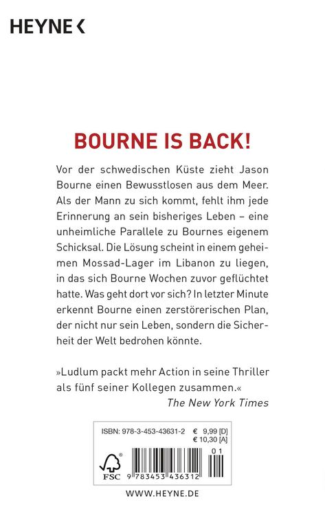 Produktbild: Der Bourne Verrat / Jason Bourne Band 10