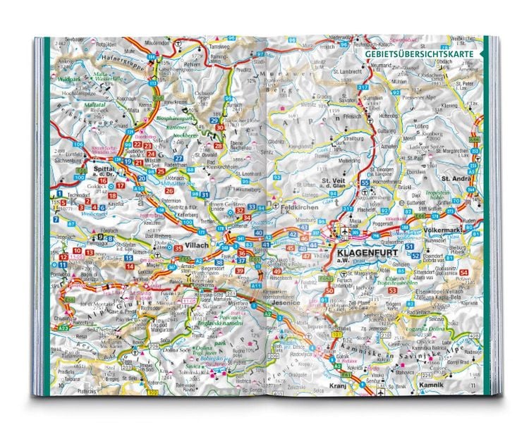 Produktbild: KOMPASS Wanderf&uuml;hrer K&auml;rntner Seen, 55 Touren mit Extra-Tourenkarte