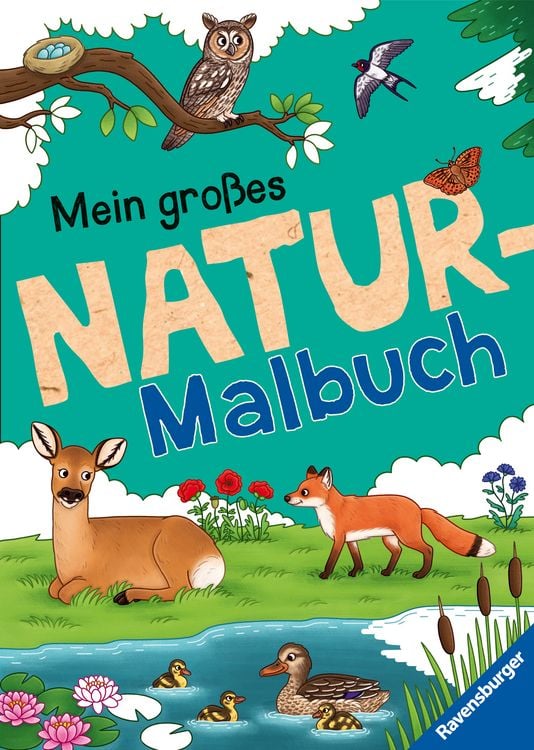 Produktbild: Mein großes Natur-Malbuch