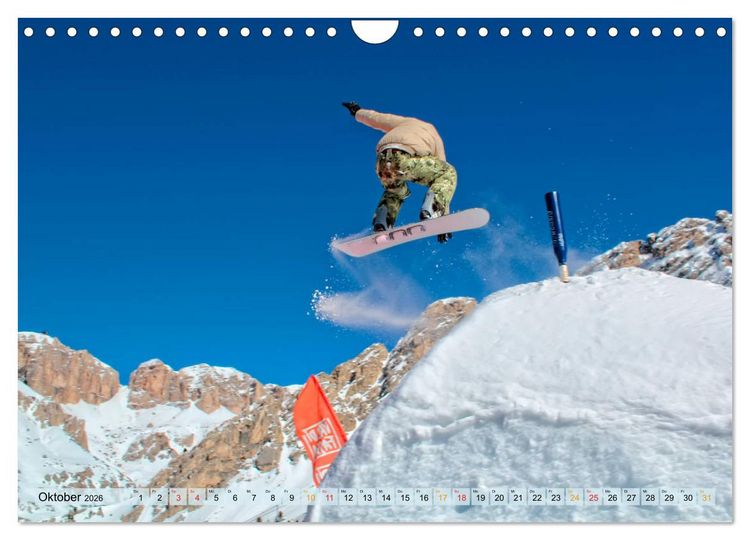Produktbild: Snowboard - so cool (Wandkalender 2026 DIN A4 quer), CALVENDO Monatskalender