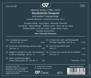 Produktbild: Musicalische Exequien SWV 279-281(Sch&uuml;tz-Ed.Vol.3