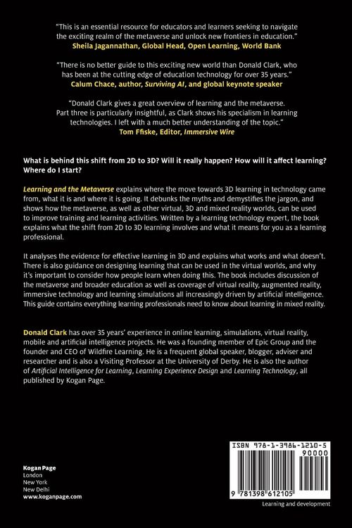 Produktbild: Learning and the Metaverse