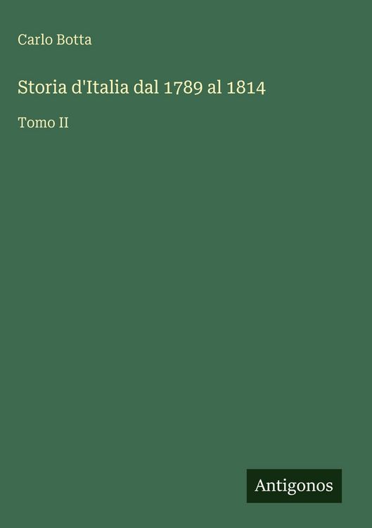 Produktbild: Storia d'Italia dal 1789 al 1814