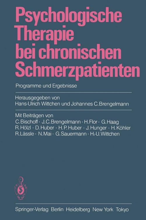 Produktbild: Psychologische Therapie bei chronischen Schmerzpatienten