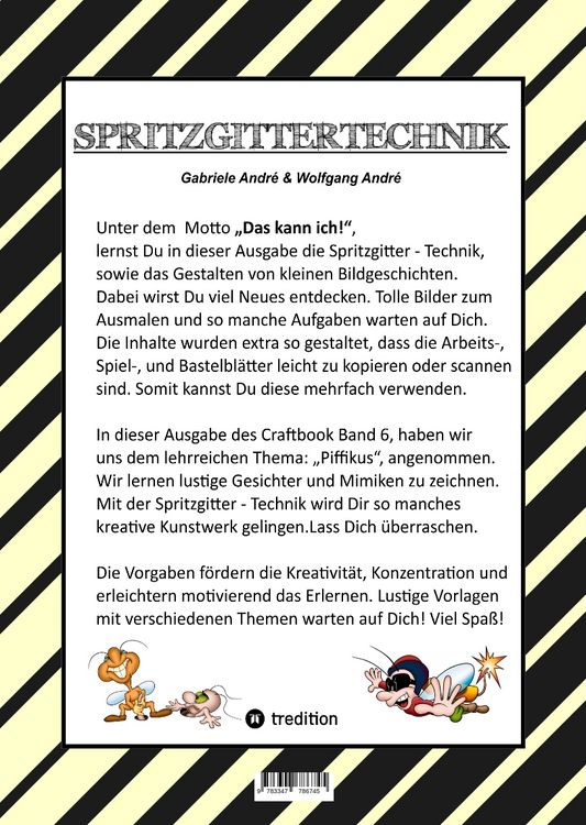 Produktbild: Craftbook - Kreatives Zeichnen - Spritzgitter Technik - R&auml;tsel - Malvorlagen - Lustige Mimiken - Story Scribbeln