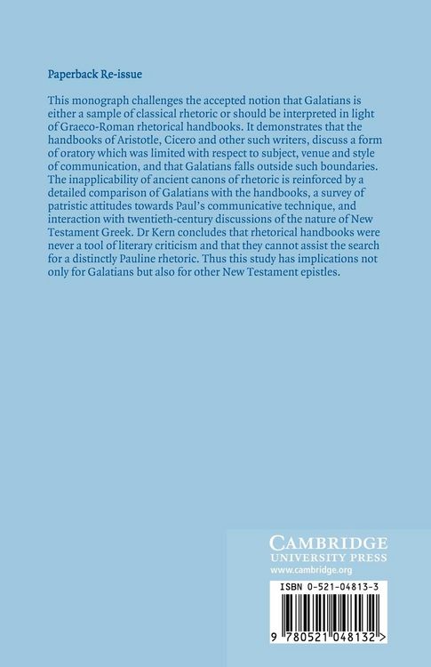 Produktbild: Rhetoric and Galatians