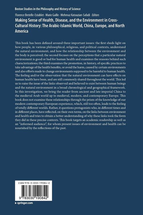 Produktbild: Making Sense of Health, Disease, and the Environment in Cross-Cultural History: The Arabic-Islamic World, China, Europe, and North America