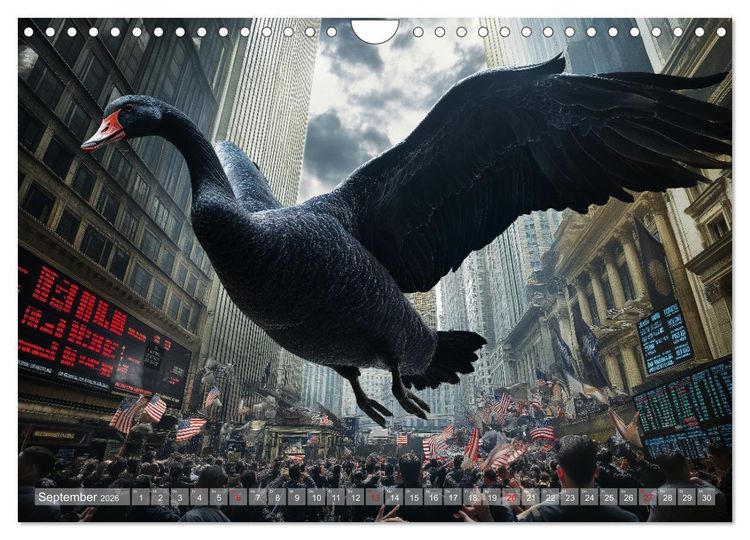 Produktbild: B&ouml;rsenkalender &ndash; der Kalender f&uuml;r Aktien, Trader und B&ouml;rsenprofis. (Wandkalender 2026 DIN A4 quer), CALVENDO Monatskalender