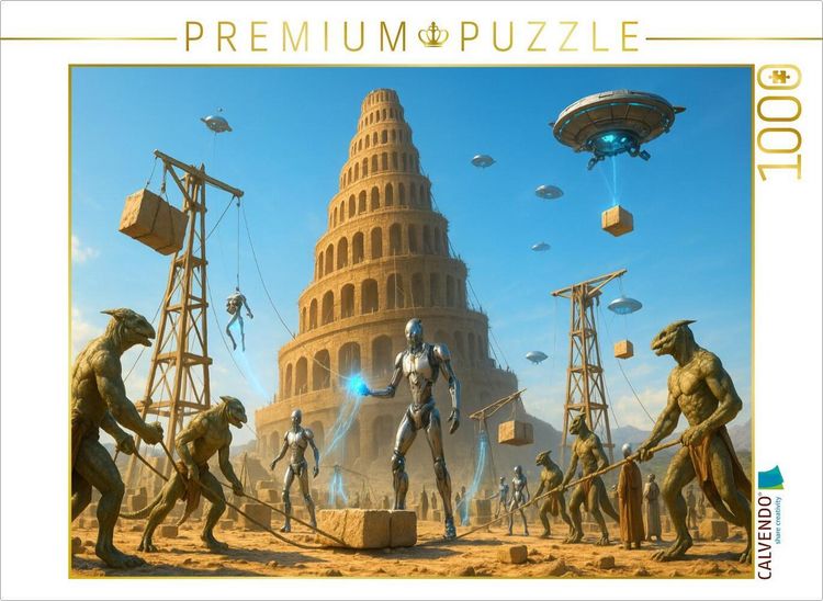 Produktbild: CALVENDO Puzzle Turm von Babel - Bau durch Multiversen | 1000 Teile Lege-Gr&ouml;&szlig;e 64x48cm Foto-Puzzle f&uuml;r gl&uuml;ckliche Stunden