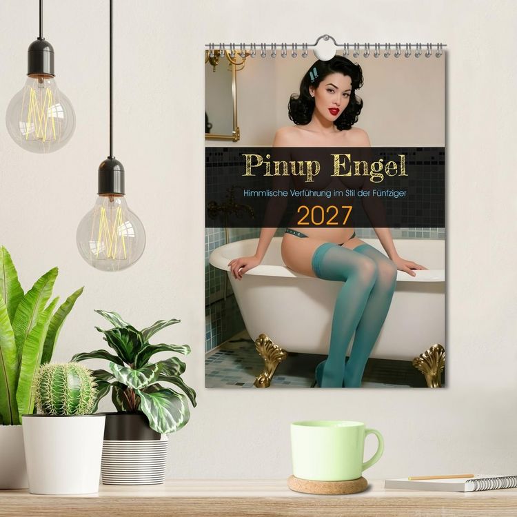 Produktbild: Pinup Engel (Wandkalender 2027 DIN A4 hoch), CALVENDO Monatskalender