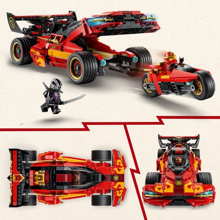 Produktbild: LEGO NINJAGO 71867 15-j&auml;hriges Jubil&auml;um: X-1 Ninja Supercar, DIY Set