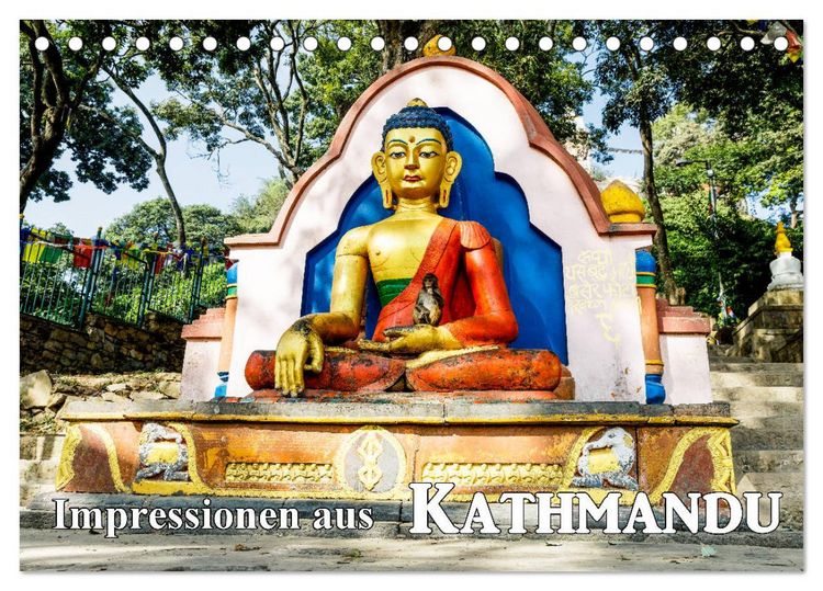 Produktbild: Impressionen aus Kathmandu (Tischkalender 2026 DIN A5 quer), CALVENDO Monatskalender