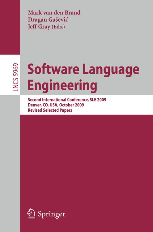 Produktbild: Software Language Engineering