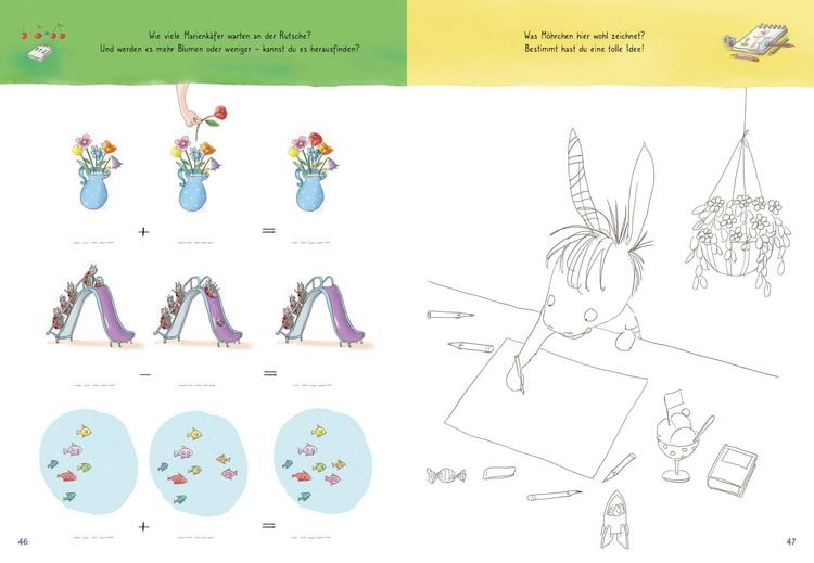 Produktbild: Grimm und M&ouml;hrchen &ndash; Das zeselige Mitmachbuch f&uuml;r graue und bunte Tage