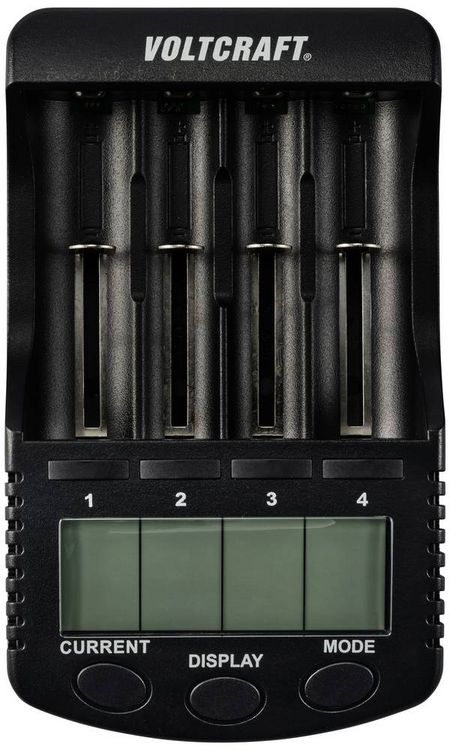 Produktbild: VOLTCRAFT CC-2 Rundzellen-Ladeger&auml;t NiMH, NiCd, LiIon Mignon (AA), Micro (AAA), Baby (C), Sub-C, 26650, 26500, 18650, 17670