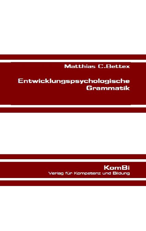 Produktbild: Entwicklungspsychologische Grammatik