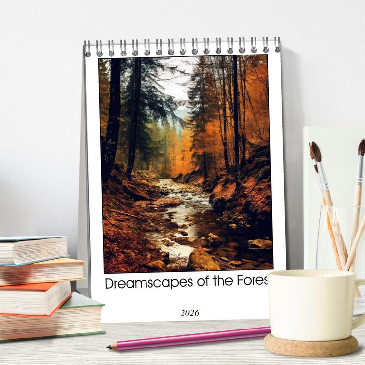 Produktbild: Dreamscapes of the Forest (Desk Calendar 2026 DIN A5 portrait), CALVENDO 12 Month DeskCalendar