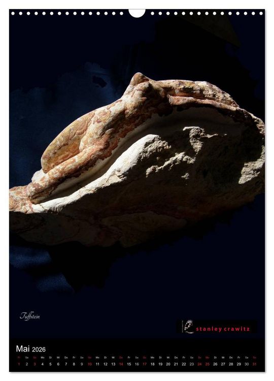 Produktbild: Kunstkalender 2026 - Encaustic und Tuffstein - Skulpturen (Wandkalender 2026 DIN A3 hoch), CALVENDO Monatskalender
