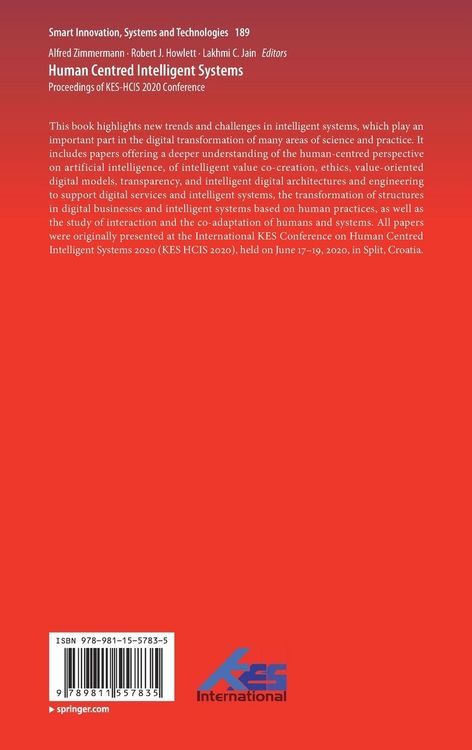 Produktbild: Human Centred Intelligent Systems