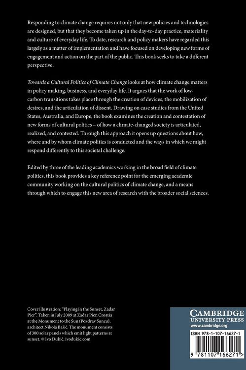 Produktbild: Towards a Cultural Politics of Climate Change