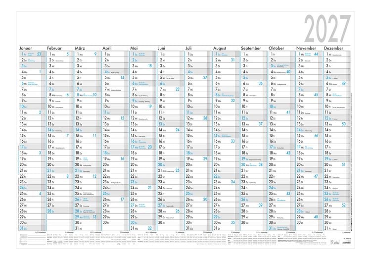 Produktbild: Plakatkalender 12 Mon 1 Stk. gerollt 2027