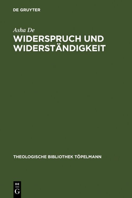Bild vom Artikel Widerspruch und Widerständigkeit vom Autor Asha De