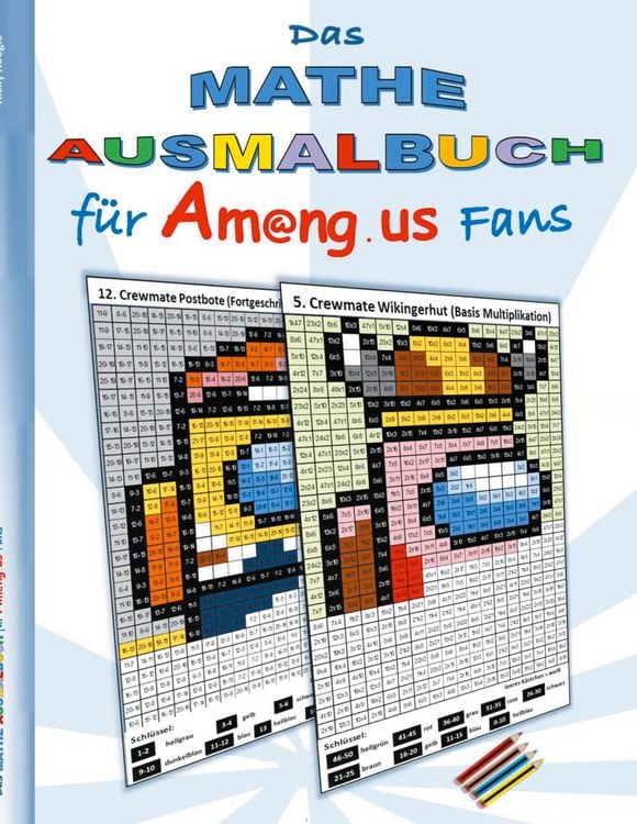 Produktbild: Das Mathe Ausmalbuch f&uuml;r Am@ng.us Fans